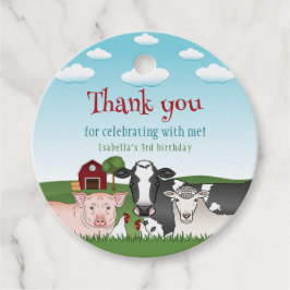 Etiquetas Para Lembrancinhas Criança de animais de fazenda lindos Obrigado Aniv