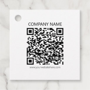 Etiquetas Para Lembrancinhas Crie seu próprio código QR   Preto e Branco