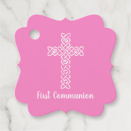 Etiquetas Para Lembrancinhas Cruzamento | Taffy Pink Commune Baptism Christenin