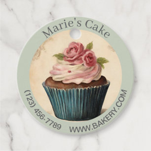 Etiquetas Para Lembrancinhas Cupcake de padaria de padaria moderno