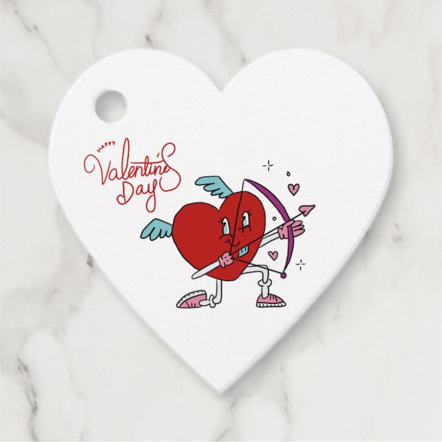 ETIQUETAS PARA LEMBRANCINHAS CUPID HEART (Frente)
