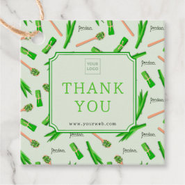 Etiquetas Para Lembrancinhas Customizable Green Pandan Business Thank You Tag