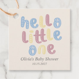 Etiquetas Para Lembrancinhas Cute Boho Hello Little One Chá de fraldas