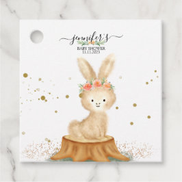 Etiquetas Para Lembrancinhas Cute Bunny Rabbit wildlife baby hello party