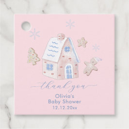 Etiquetas Para Lembrancinhas Cute Girl Gingerbread Village Baby Shower 