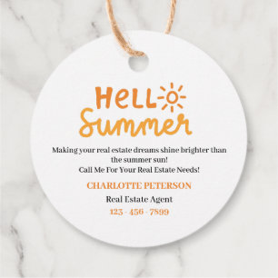 Etiquetas Para Lembrancinhas Cute Real Estate Summer Pop Por