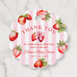 Etiquetas Para Lembrancinhas Cute Strawberry Baby Shower Favor Gift Tag
