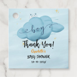Etiquetas Para Lembrancinhas Cute Watercolor Cloud Baby Boy Shower