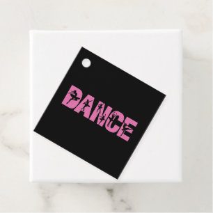 Etiquetas Para Lembrancinhas DANÇA Rosa com Corte de Ballerina
