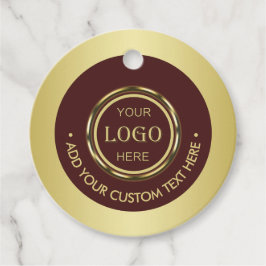 Etiquetas Para Lembrancinhas Dark-red gold design,Logo or Photo price Tags