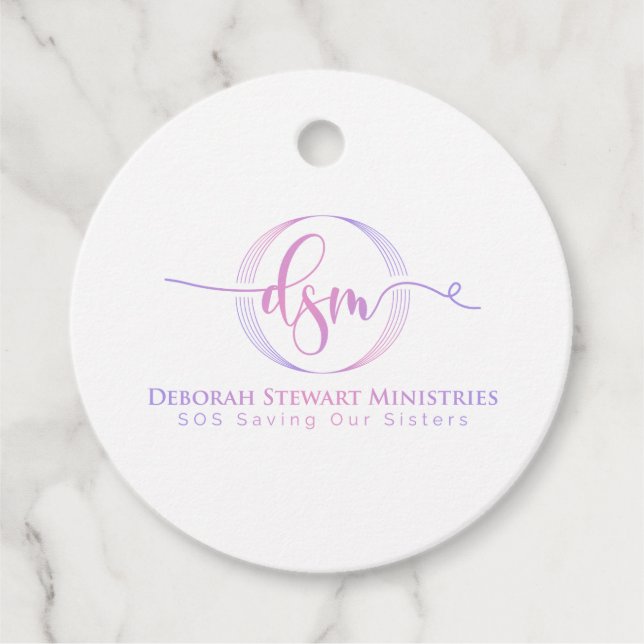 ETIQUETAS PARA LEMBRANCINHAS DEBORAH STEWART MINISTROS (Frente)