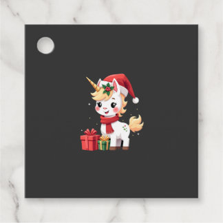 Etiquetas Para Lembrancinhas Decoração de Natal Unicórnio Camisa de Natal do Pa