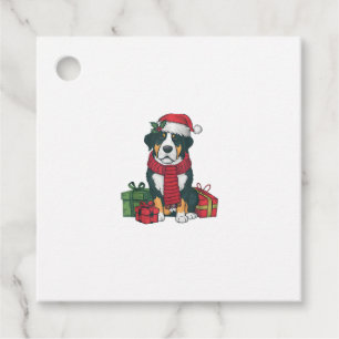Etiquetas Para Lembrancinhas Decoração do Partido Xmas Cães da Grande Montanha