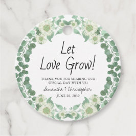 Etiquetas Para Lembrancinhas Deixe O Amor Crescer A Folhagem Eucalyptus Obrigad