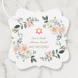 Etiquetas Para Lembrancinhas Delicar Flores Brancas Blush Bat Mitzvah