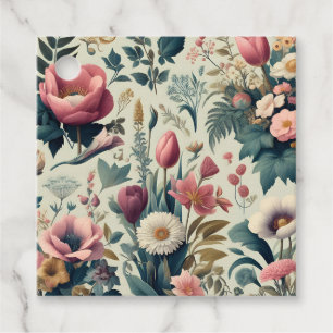 Etiquetas Para Lembrancinhas Descubra o Incrível Padrão Botânico Floral de Prim