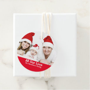 Etiquetas Para Lembrancinhas Desejos de feriados de fotos do Natal da família