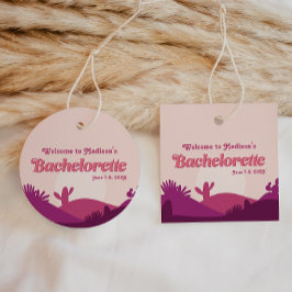 Etiquetas Para Lembrancinhas Desert Sunset Bachelorette Palm Primaveras Favorec