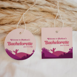Etiquetas Para Lembrancinhas Desert Sunset Bachelorette Scottsdale Favor Tags