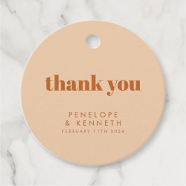 Etiquetas Para Lembrancinhas Design Brown Wedding Personalizado da Retro dos an