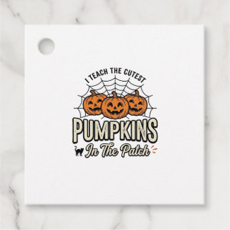 Etiquetas Para Lembrancinhas Design de Halloween de Professor Abobrinha Fofo_1