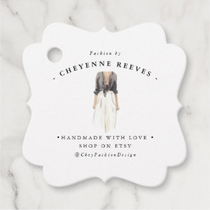 Etiquetas Para Lembrancinhas Design de Moda Aquarela   Marca de travamento da e