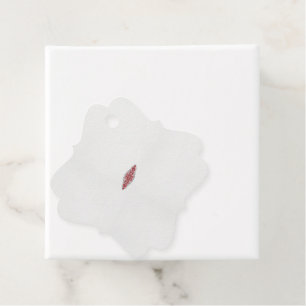 Etiquetas Para Lembrancinhas design de um padrão vermelho e branco