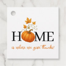 Dia de Ação de Graças Abóbora Casa é Onde Damos Gr