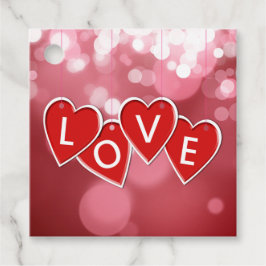 Etiquetas Para Lembrancinhas Dia de os namorados Love Red Hearts