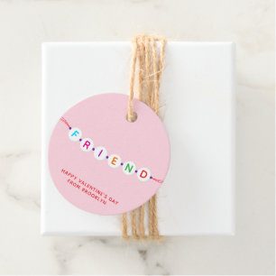 Etiquetas Para Lembrancinhas Dia de os namorados rosa-bracelete de amizade fofi