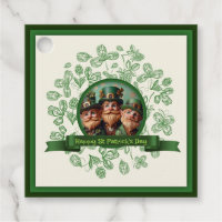 Dia de São Patrício de Vintage Clover Landscape Ob