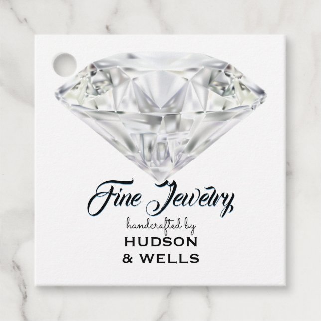 Etiquetas Para Lembrancinhas Diamond Jewelry (Frente)