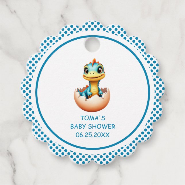 Etiquetas Para Lembrancinhas Dinossauro do Ovo (Frente)