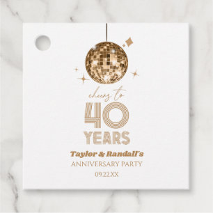 Etiquetas Para Lembrancinhas Disco Anima 40 Anos Festa de Aniversário de Casame