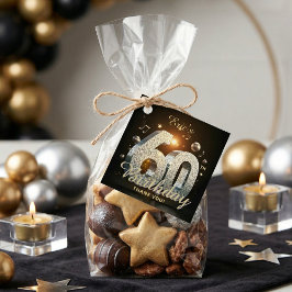 Etiquetas Para Lembrancinhas Disco Ball 70s Music 60th Birthday Party Thank You