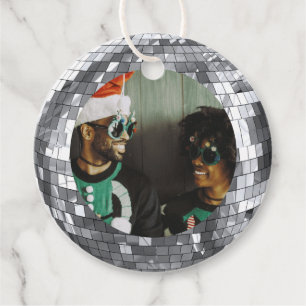 Etiquetas Para Lembrancinhas Diversão de Natal e Amor da Bola de Disco