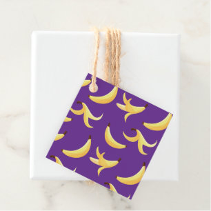 Etiquetas Para Lembrancinhas Dívidas Favoritas de Banana Retro Engraçadas Puns 