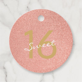 Etiquetas Para Lembrancinhas Doce 6 Ouros Dourados, Rosa, manuscrito branco