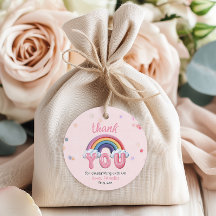 Doce Balão de Ar Pastel Colorido Obrigado