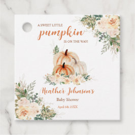 Etiquetas Para Lembrancinhas Doce Pequeno Chá de fraldas de outono de Abóbora