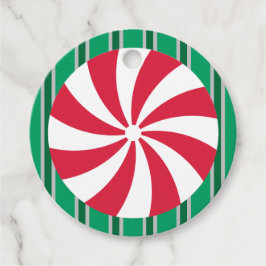 Etiquetas Para Lembrancinhas Doces de hortelã-pimenta de Natal divertida e Rico