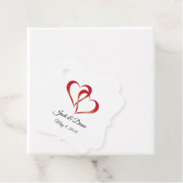 Etiquetas Para Lembrancinhas Dois Corações Solteiro Lado