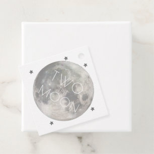 Etiquetas Para Lembrancinhas Dois segundo aniversário de Moon Silver Obrigado