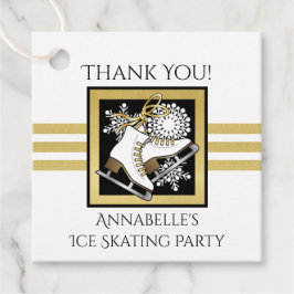 Etiquetas Para Lembrancinhas Dourada Festa de Pele Branca de Gelo Obrigado