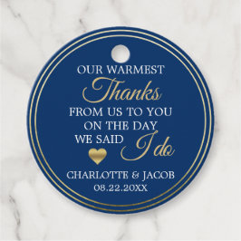 Etiquetas Para Lembrancinhas DOURADO Marinho Azul Casamento Cardíaco Muito Obri