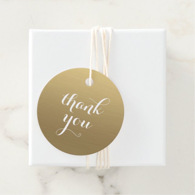 Etiquetas Para Lembrancinhas Dourado Obrigado (In Situ)