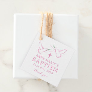 Etiquetas Para Lembrancinhas Dove Pink Girl Baptism Obrigado