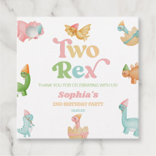 Etiquetas Para Lembrancinhas Duas segundos Rex Dinossaur Segunda Festa de anive