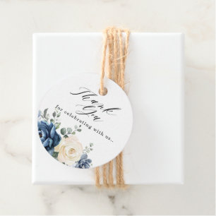 Etiquetas Para Lembrancinhas Dusty Blue Marinho Champanhe Ivory Floral Casament