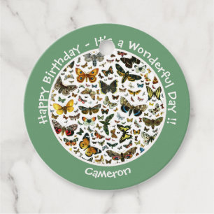 Etiquetas Para Lembrancinhas É um Aniversário da Borboleta, Collage Items for P